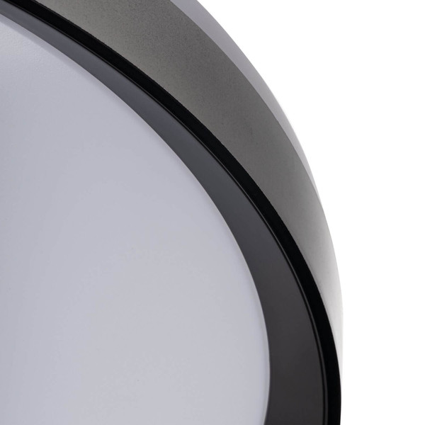Kanlux LED Deckenleuchte Lixan 47W CCT warm-/tageslichtweiss 3000-6500K dimmbar Fernbedienung Weiß Schwarz Ø38,5cm 46281