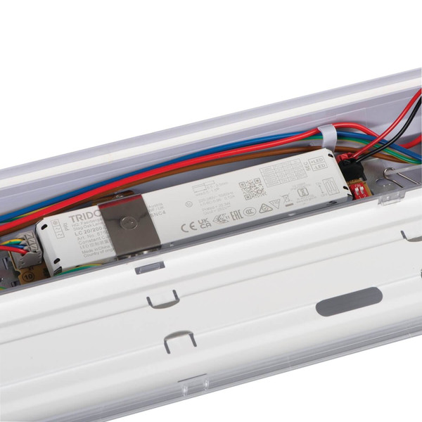 Kanlux LED Feuchtraumleuchte MAH Pro 19W einstellbar neutralweiss 4000K IP66 Grau 66cm 46330