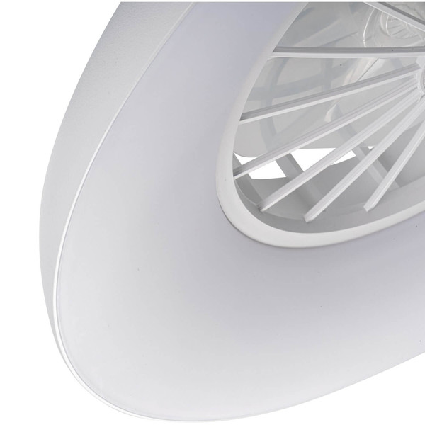 Kanlux LED Deckenleuchte mit Ventilator Plave 24W RGB + CCT 3000-6500K Fernbedienung Weiß Ø48,5cm 46370