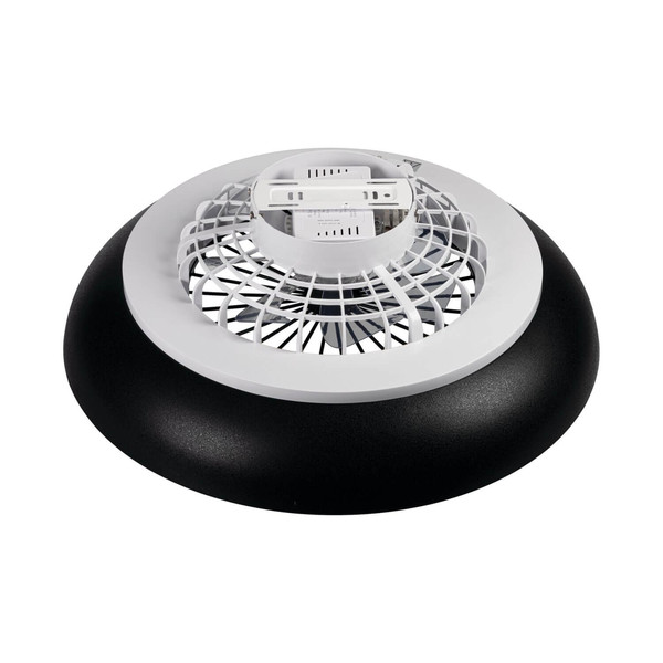 Kanlux LED Deckenleuchte mit Ventilator Plave 48W RGB + CCT 3000-6500K Fernbedienung Schwarz Ø60cm 46371