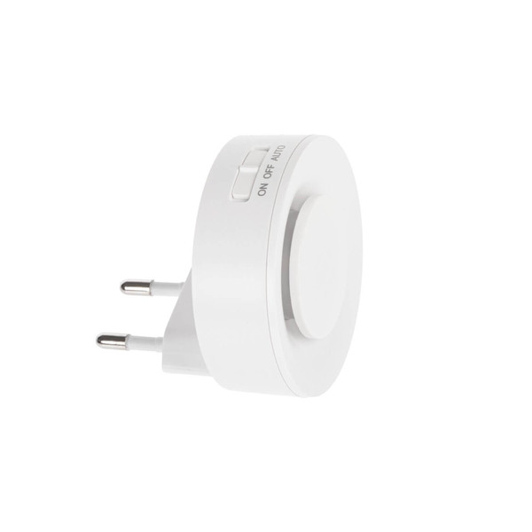 Kanlux LED Nachtlicht Ribi 0,3W warmweiss 2700K Bewegungsmelder Weiß Ø6cm 46380