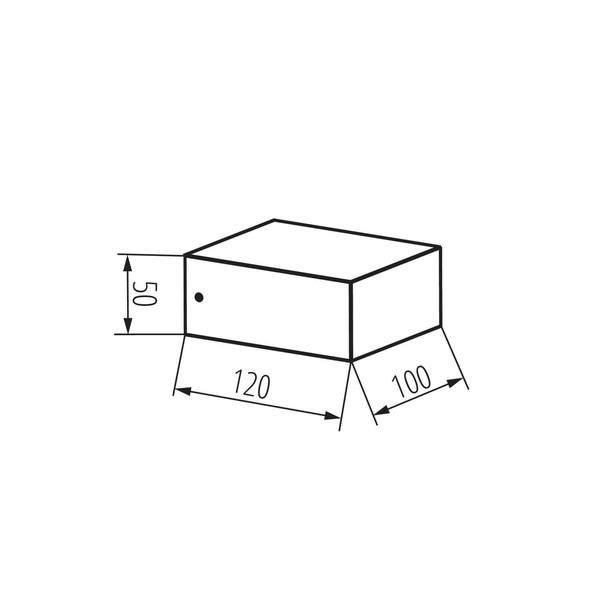 Kanlux Außenwandleuchte Legino GX53 IP65 Schwarz Aluminium 12x10cm 46390