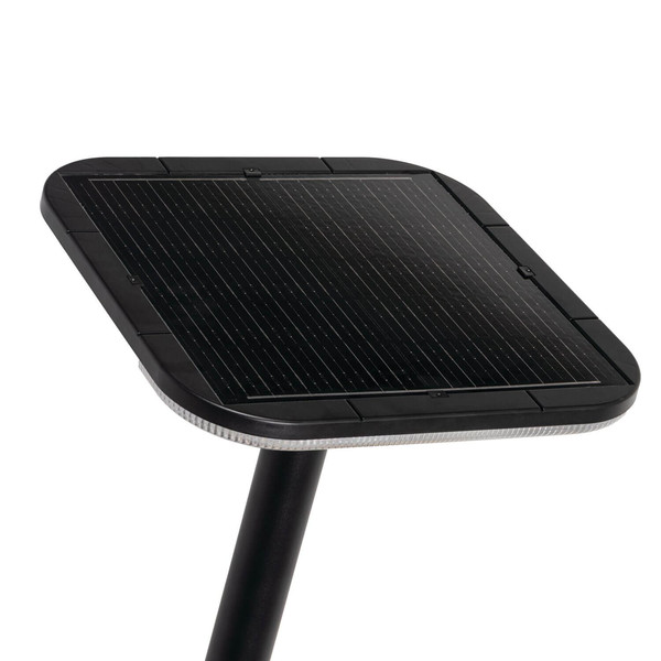 Kanlux LED Solar-Stehleuchte Pareno 25W CCT warm-/neutral-/tageslichtweiss 3000K/4000K/6500K Bewegungsmelder Fernbedienung Akku IP54 Schwarz 260cm 46450