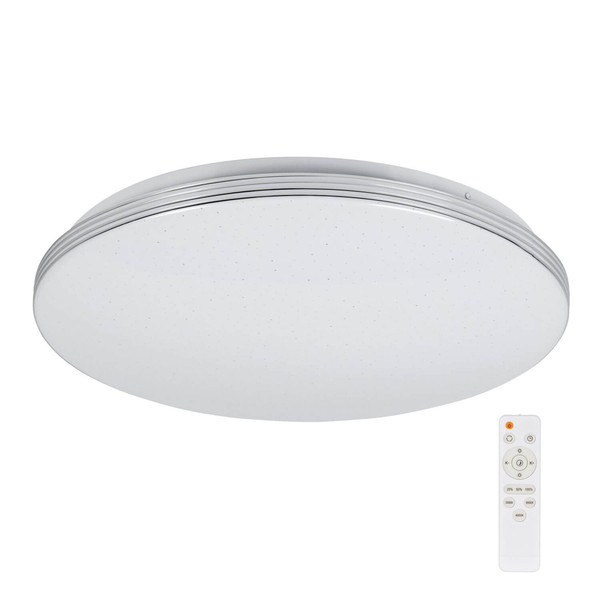 Kanlux LED Deckenleuchte Exate 38W CCT warm-/neutral-/tageslichtweiss 3000K/4000K/6500K Weiß Metall Ø47cm 90220