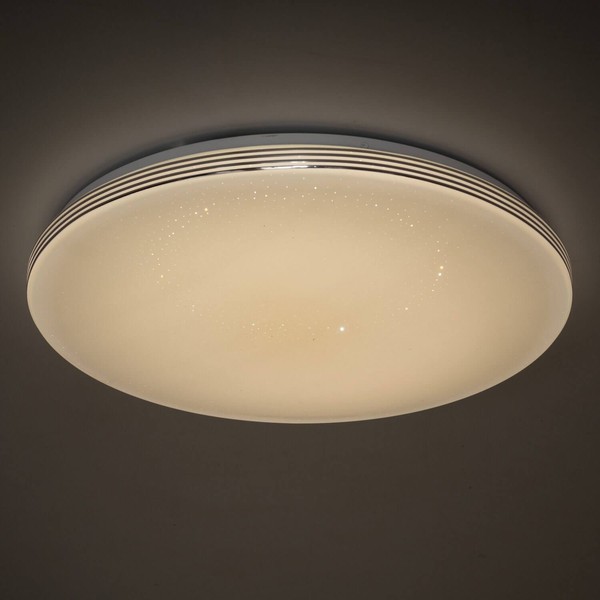 Kanlux LED Deckenleuchte Exate 38W CCT warm-/neutral-/tageslichtweiss 3000K/4000K/6500K Weiß Metall Ø47cm 90220