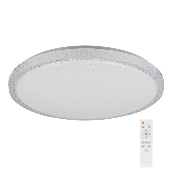 Kanlux LED Deckenleuchte Lumko 38W CCT warm-/neutral-/tageslichtweiss 3000K/4000K/6500K Weiß Metall Ø48cm 90221