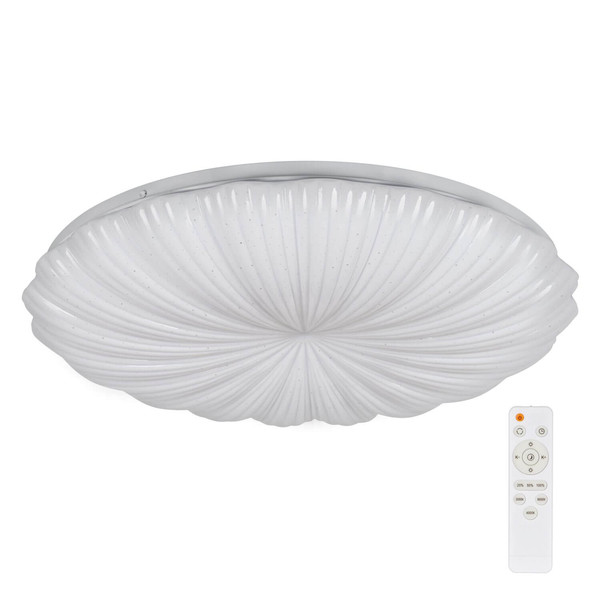 Kanlux LED Deckenleuchte Bonsa 38W CCT warm-/neutral-/tageslichtweiss 3000K/4000K/6500K Weiß Metall Ø49cm 90222