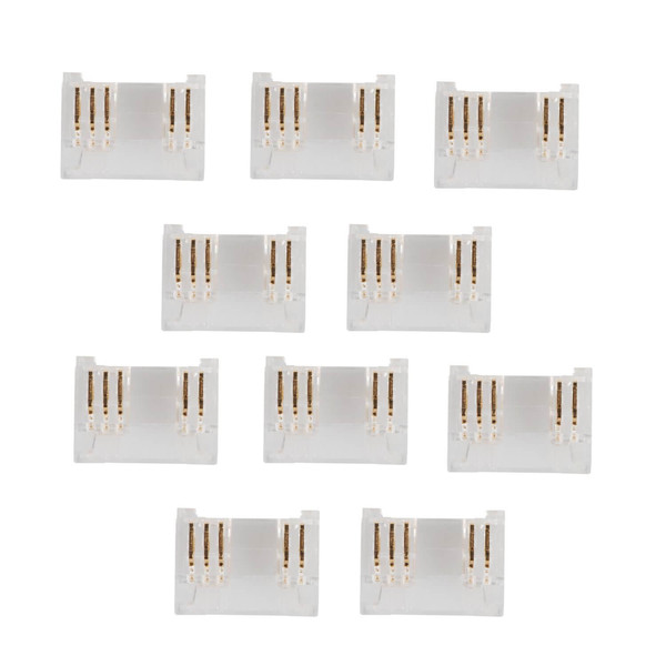 Kanlux 10x Verbinder für LED Streifen RGBW 12mm gerade 90720
