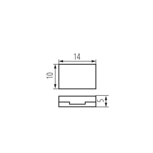 Kanlux 10x Verbinder für LED Streifen RGBW 12mm gerade 90720