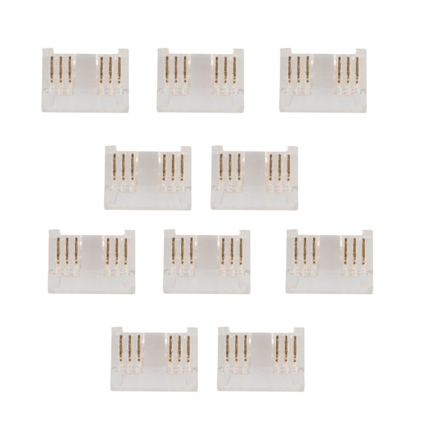 Kanlux 10x Verbinder für LED Streifen RGB+CCT 12mm gerade 90723
