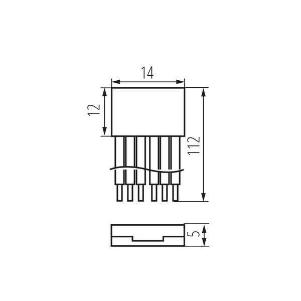 Kanlux 10x Einspeiseverbinder für LED Streifen RGB+CCT 12mm mit Kabel 90724