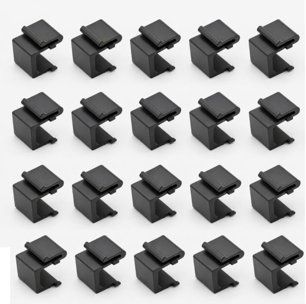 20x SOIXX Keystone Modul Blindabdeckung Abdeckung Datenbuchse Netzwerk Schwarz