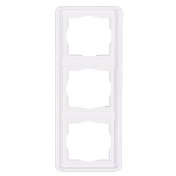 Kopp UP-Standard Abdeckrahmen für senkrechte und waagerechte Installation 3-fach