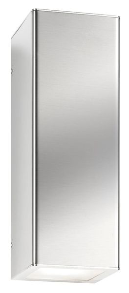 LCD Up & Down Wandleuchte Edelstahl 2xGU10 IP44 22x8x8cm 025 Made in Germany