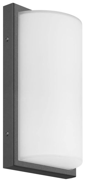 LCD Wandleuchte Bewegungsmelder Graphit E27 IP44 29x17x9,5cm 039SEN Made in Italy