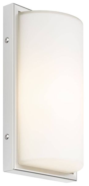 LCD Wandleuchte LED Edelstahl 12W Warmweiss IP44 29x17x9,5cm 040LED Made in Italy