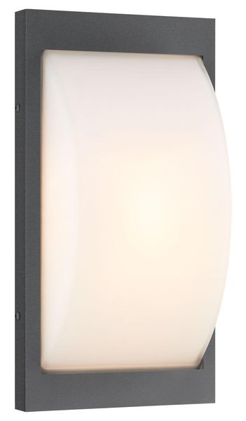 LCD Wandleuchte LED Bewegungsmelder Graphit 12W Warmweiss IP44 32,5x17x9cm 069LEDSEN Made in Italy