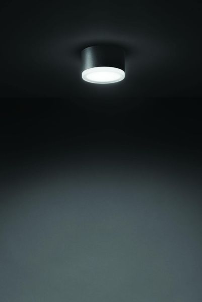 LCD Wandleuchte & Deckenleuchte LED Graphit 14,5W Warmweiss IP65 8x13cm 1420LED Made in Italy