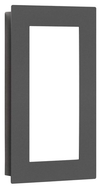 LCD Wandleuchte LED Graphit 12W Warmweiss IP44 30x17x4,5cm 3008LED Made in Germany