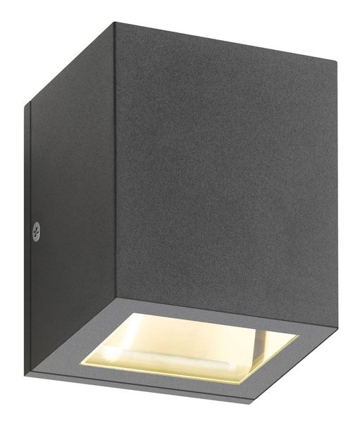 LCD Up & Down Wandleuchte Graphit G9 IP54 10x9x9cm 5004