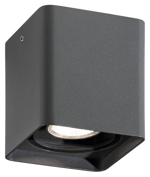 LCD Deckenleuchte Graphit GU10 IP54 10,6x9,5cm 5055