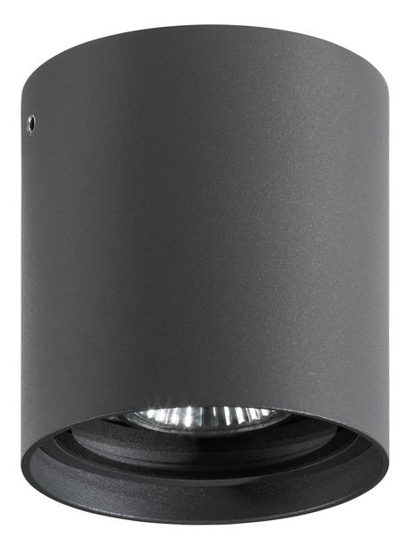 LCD Deckenleuchte Graphit GU10 IP54 11x9,5cm 5056