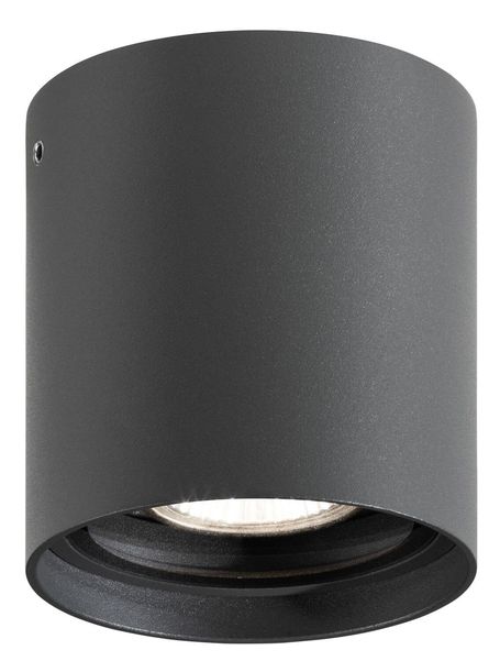 LCD Deckenleuchte Graphit GU10 IP54 11x9,5cm 5056