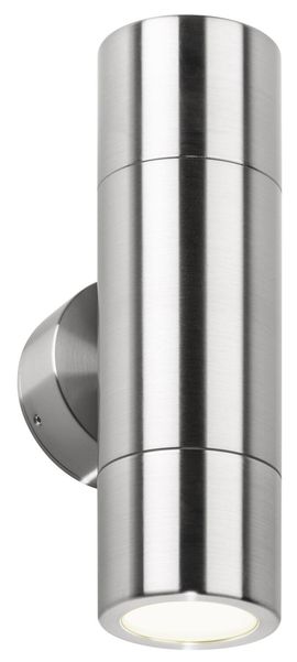 LCD Up & Down Wandleuchte Edelstahl 2xGU10 IP65 20x7x9cm 5121