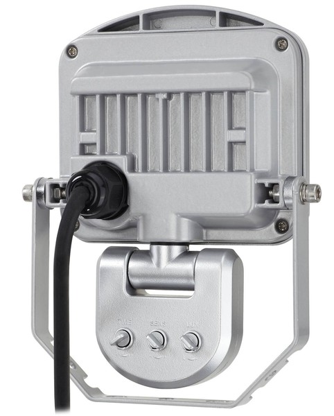 Ledino LED-Strahler mit Sensor PIR Fluter Charlottenburg 10SCI, 10W, 6500K, silber tageslichtweiss
