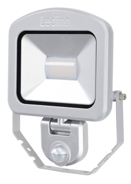 Ledino LED-Strahler mit Sensor PIR Fluter Charlottenburg 20SWI, 20W, 3000K, silber warmweiss