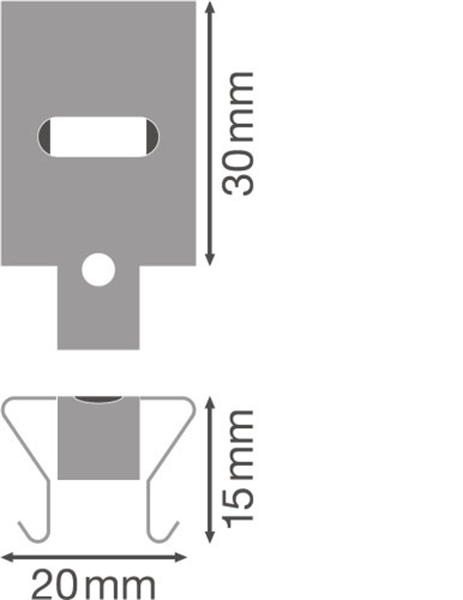 2er Pack Ledvance TruSys Mouniversell Kvg+Evgting Brackets Mounting Brackets LED Schienenstrahler 4058075100435