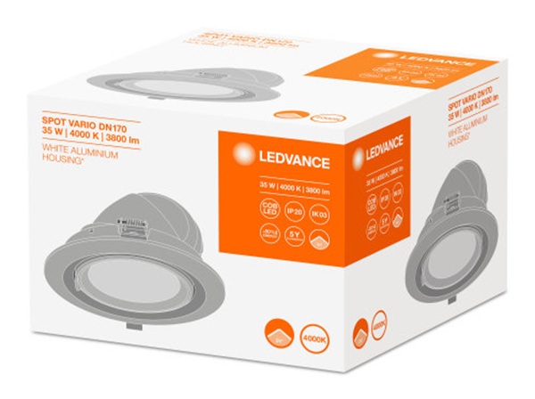 Ledvance Spot Vario 170 35W 4000K 24Deg LED Einbauleuchte