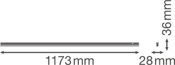 Ledvance Linear Compact Switch 1200 14W 3000K LED Leuchte Mit Schalter 4058075106154