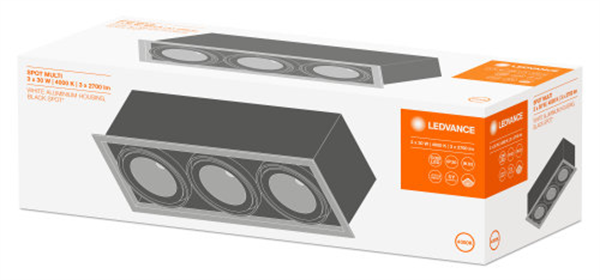 Ledvance Spot Multi 3X30w Neutralweiss Fl/Bk LED Einbauleuchte 4058075114029