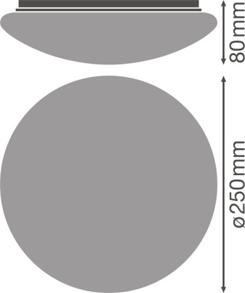 Ledvance Surface Circular Cover 250 Cover Kunststoff-Abdeckung 4058075156722