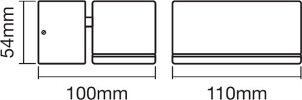 Ledvance Endura Style Mini Spot I 8W LED Garten-Wandleuchte IP44 schwarz 4058075205130