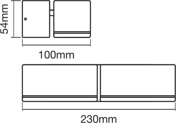 Ledvance Endura Style Mini Spot schwarz 13W doppelte LED Außenleuchte IP44