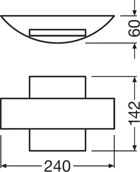 Ledvance Endura Style Shield Sq 11W LED Wandleuchte IP44 4058075205314
