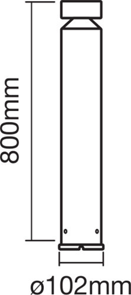 Ledvance Endura Style Cylinder 800 6W Edelstahl LED Stehleuchte 4058075205390