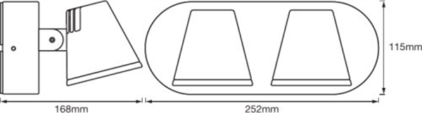 Ledvance Endura Style Midi Spot Ii 20W LED Wand-Strahler
