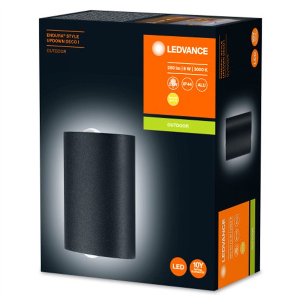 Ledvance Endura Style Updown Deco I 6W LED Außenwandleuchte 4058075205529