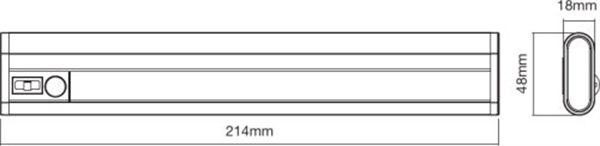 Ledvance Linear LED Mobile Battery 200 Batterie-Leuchte Schrankleuchte 4058075226838