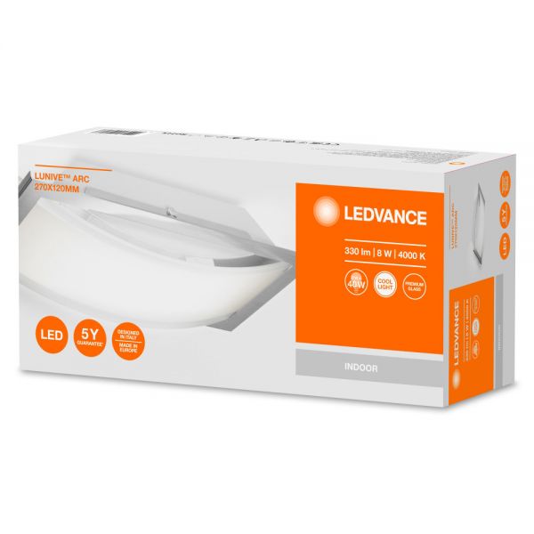 Ledvance LED Decken-/Wandleuchte Lunive universell 270X120 8W 4000K