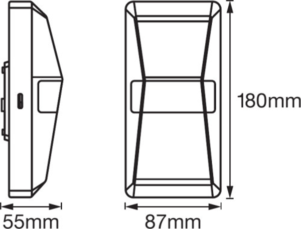 Ledvance Endura Pro Updown Sensor 10W IP55 Aussen-Sensorleuchte weiss 4058075228948