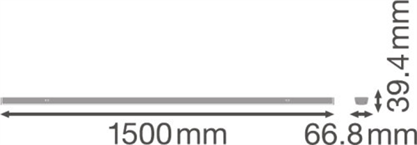 Ledvance TruSys Performance Narrow 70W 4000K LED Schienenstrahler