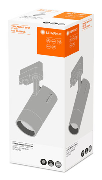 Ledvance Tracklight Spot Zoom Dim D85 25W 4000K 97R LED Schienenstrahler Dimmbar 4058075335783