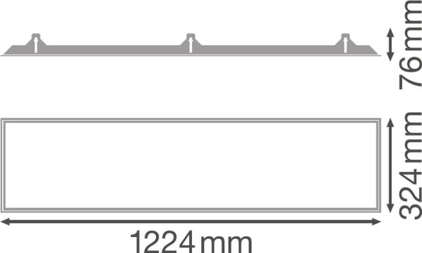 LEDVANCE LED Panel Recessed Mount FRAME 1200X300mm für Gipskarton-Einbau