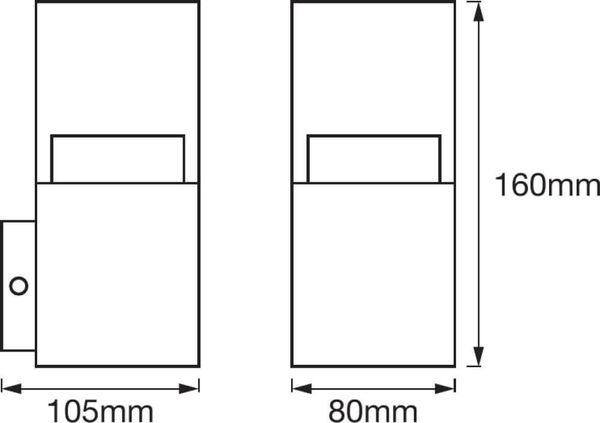 LEDVANCE LED Außenleuchte ENDURA Style Crystal Wall 4.5W 4058075474178