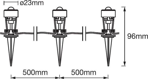 LEDVANCE LED Gartenleuchte SMART+ GARDEN DOT Multicolor 3 Dot Erweiterung Appsteuerung 4058075478572