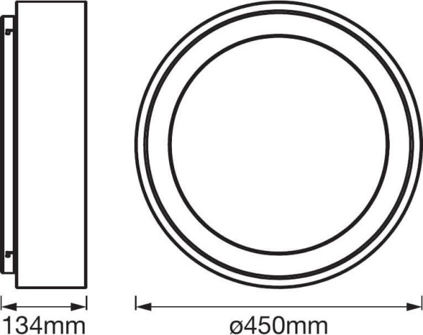 LEDVANCE LED Leuchte ORBIS SMART+ Tunable White Cylinder 450 grau Appsteuerung 4058075486584